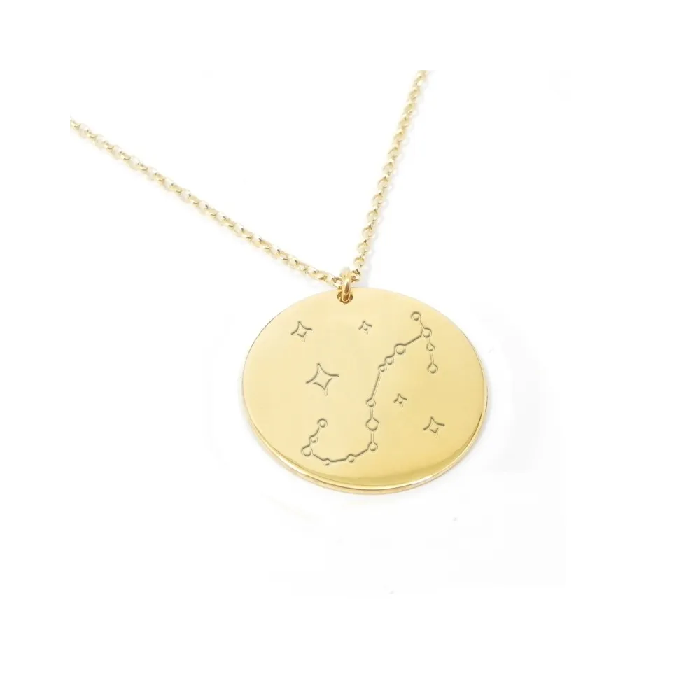 Gold plated Scorpio necklace on silver 925