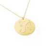 Gold plated Scorpio necklace on silver 925