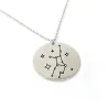 Silver engraved Virgo necklace Silver engraved Virgo necklace