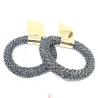 Brass hoop earrings OP4145820