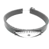 Bracelet with leather and silver NKS055920