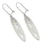 Sterling silver cut soundwave earrings Sterling silver cut soundwave earrings