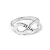 Silver infinity ring with your personal date Silver infinity ring with your personal date