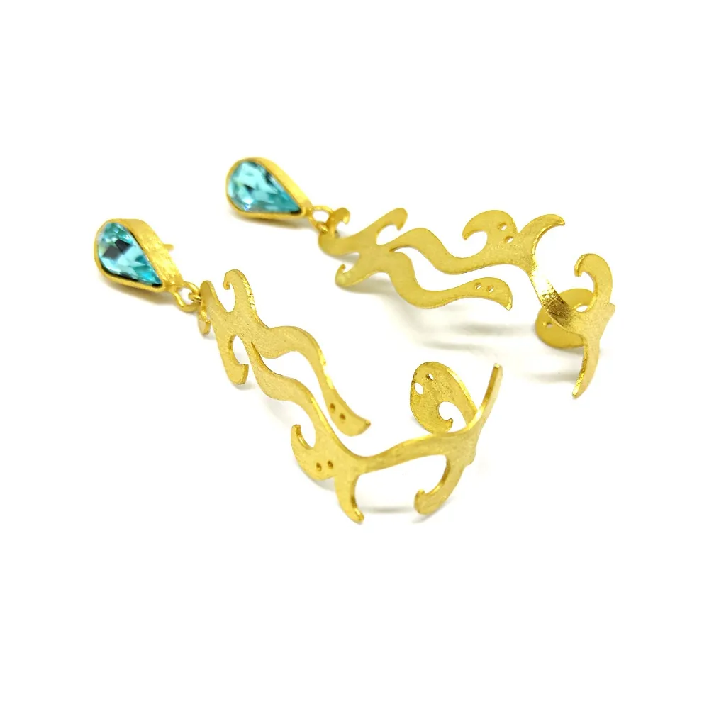 Σκουλαρίκια ornaments από ορείχακλο Σκουλαρίκια ornaments από ορείχακλο