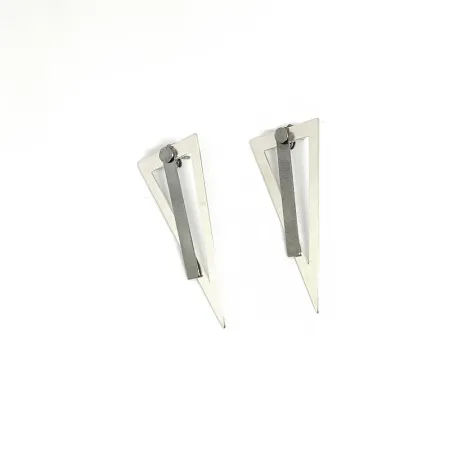 Χειροποίητα ασημένια πολυμορφικά σκουλαρίκια 10 σε 1