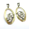 Handmade brass earrings