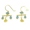 Sterling silver earrings gold plated Sterling silver earrings gold plated