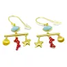 Sterling silver earrings gold plated Sterling silver earrings gold plated