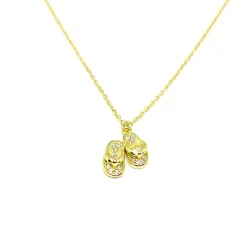 Silver necklace gold plated