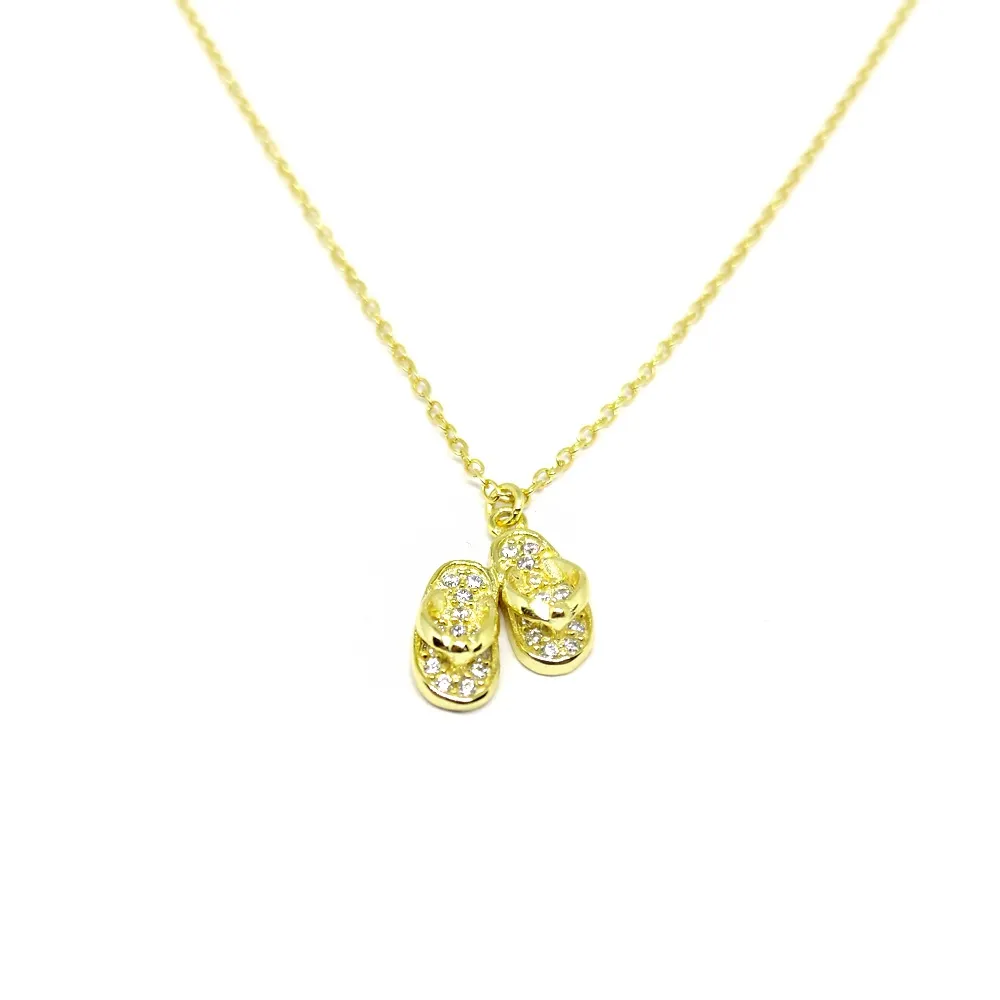Silver necklace gold plated Silver necklace gold plated