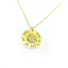 Flower bouquet necklace in yellow gold plated sterling silver Flower bouquet necklace in yellow gold plated sterling silver