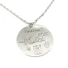 Sterling silver necklace with the birth details of your boy