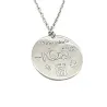 Sterling silver necklace with the birth details of your girl