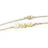 Silver gold plated name bracelet Silver gold plated name bracelet