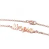 Silver rose gold name bracelet Silver rose gold name bracelet