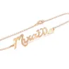 Sterling silver bracelet with your name rose gold plated Sterling silver bracelet with your name rose gold plated