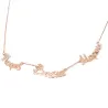 Silver rose gold plated necklace with 3 names