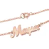 Silver rose gold plated bracelet with the word mama Silver rose gold plated bracelet with the word mama
