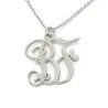 Gold plated silver necklace with 2 initials, heart and gold plated sterling silver chain Gold plated silver necklace with 2 initials, heart and gold plated sterling silver chain