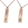Rose gold plated sterling silver soundwave necklace, personalized waveform necklace Rose gold plated sterling silver soundwave necklace, personalized waveform necklace