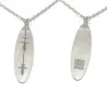 Sterling silver soundwave necklace, personalized waveform necklace