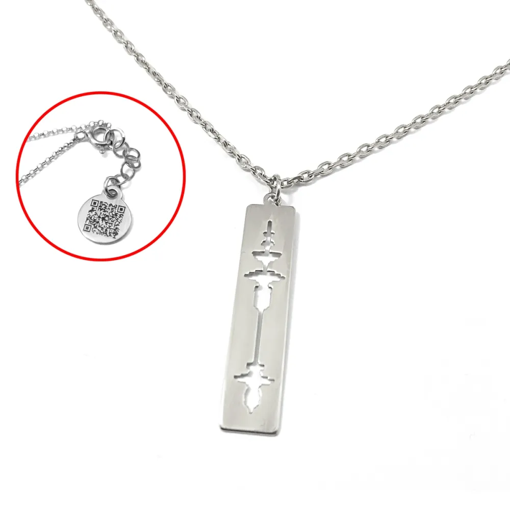 Sterling silver cut soundwave necklace, personalized waveform necklace Sterling silver cut soundwave necklace, personalized waveform necklace