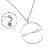 Sterling silver cut soundwave necklace, personalized waveform necklace