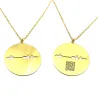 Personal cut soundwave necklace, personalized cut waveform necklace Personal cut soundwave necklace, personalized cut waveform necklace