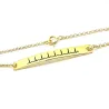Silver gold plated bracelet with your heartbeat engraved