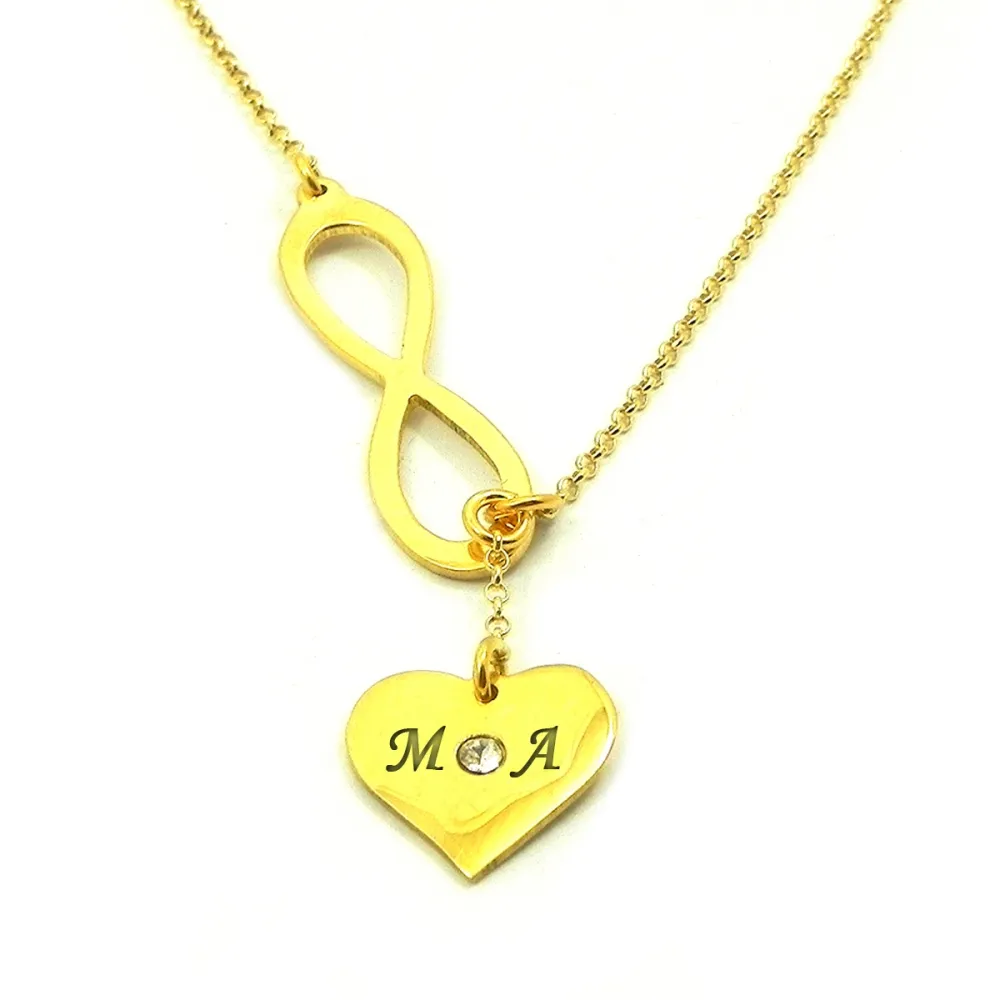 Gold plated silver necklace with 2 initials, crown and gold plated sterling silver chain Gold plated silver necklace with 2 initials, crown and gold plated sterling silver chain