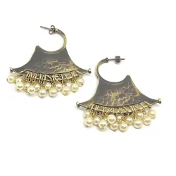 Handmade brass earrings