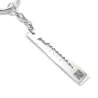 Personal soundwave keychain, personalized waveform keychain