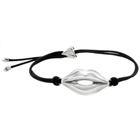 B39 Lips Bracelet (rhodium plated)