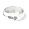 Sterling silver ring 6mm with engraved soundwave + QRcode printed on a card Sterling silver ring 6mm with engraved soundwave + QRcode printed on a card