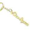 Handmade keychain with name made of brass