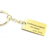 Keychain brass and engraved "Ο καλύτερος μπαμπάς του κόσμου"