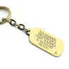 Keychain with brass plate engraved with "Να οδηγείς προσεκτικά...." Keychain with brass plate engraved with "Να οδηγείς προσεκτικά...."