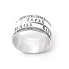Spinner ring with name and date Spinner ring with name and date