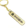 Spotify code keychain made of brass Spotify code keychain made of brass