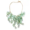 Necklace with resin leaves