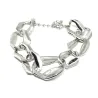 Brass bracelet silver plated