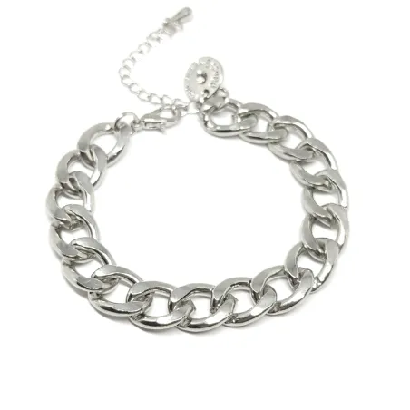 Brass bracelet silver plated