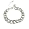 Brass bracelet silver plated