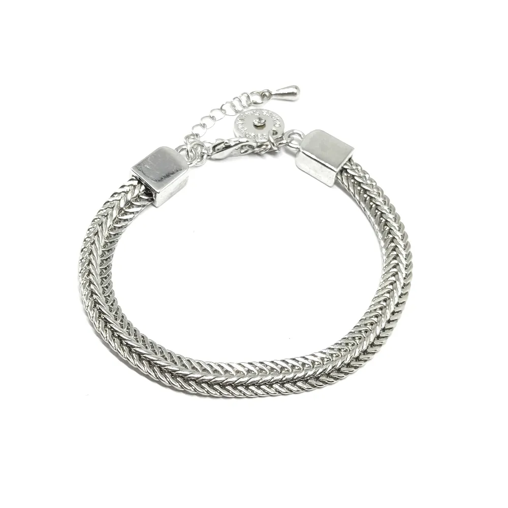 Brass bracelet silver plated Brass bracelet silver plated