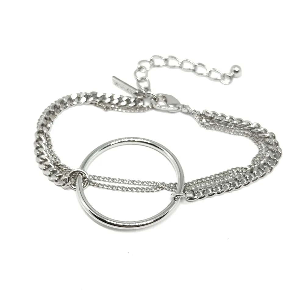 Brass bracelet silver plated Brass bracelet silver plated