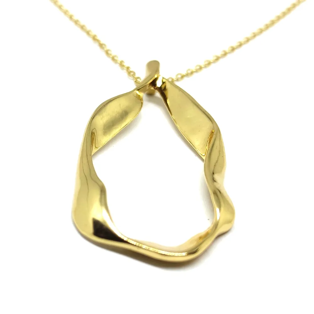 Brass necklace gold plated Brass necklace gold plated