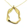 Brass necklace gold plated