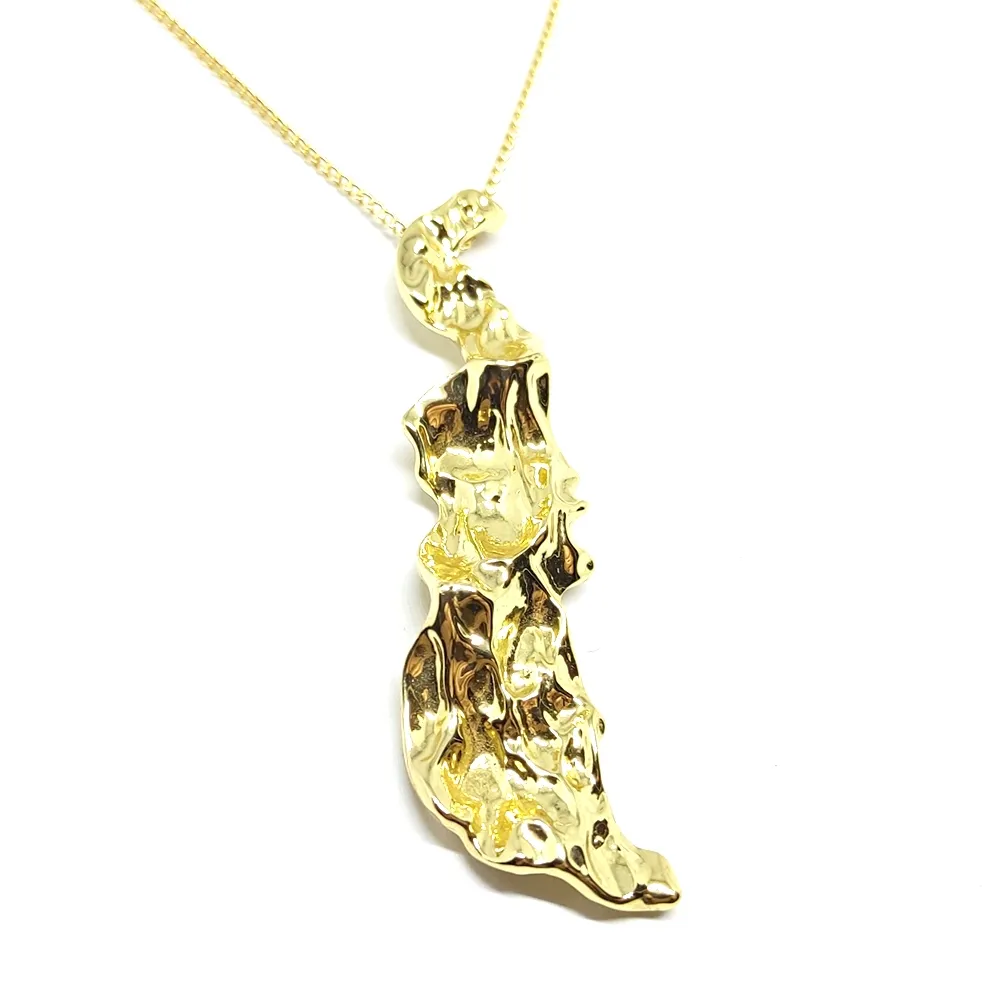 Brass necklace gold plated Brass necklace gold plated