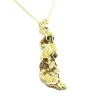 Brass necklace gold plated