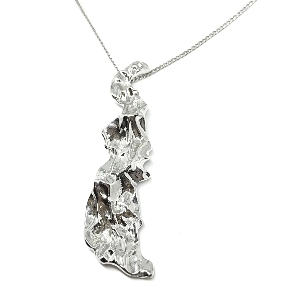 Brass necklace silver plated Brass necklace silver plated
